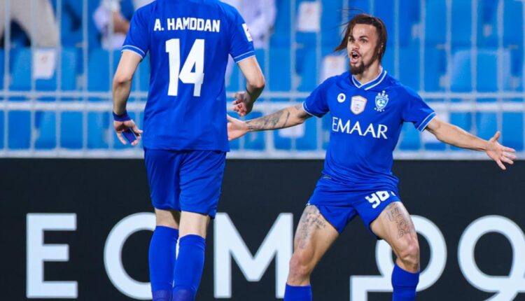 Michael comemora gol pelo Al Hilal. Foto: reprodução