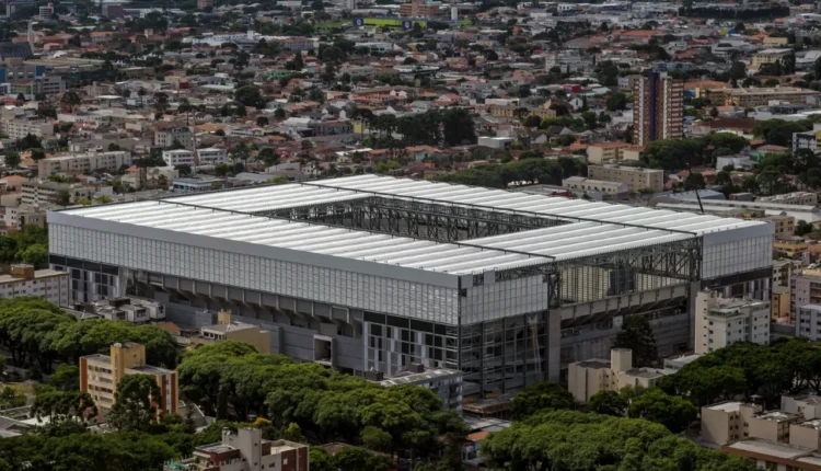 Vista aérea da Arena da Baixada