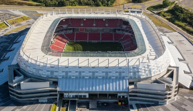 Vista aérea da Arena Pernambuco