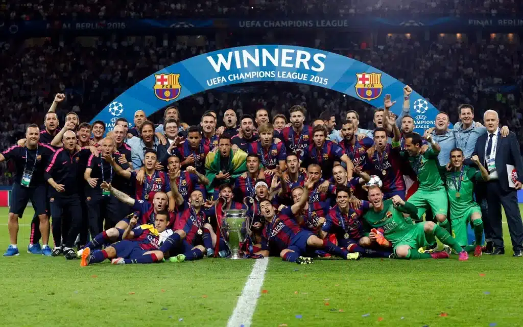 time do barcelona campeão da uefa champions league de 2015