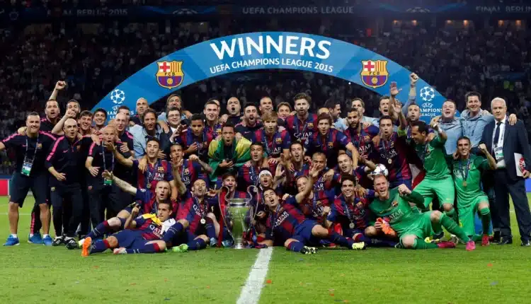 time do barcelona campeão da uefa champions league de 2015