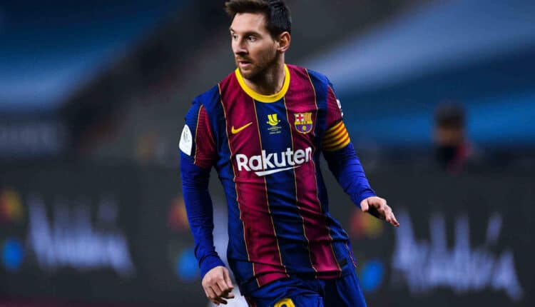 Lionel Messi em ação pelo Barcelona